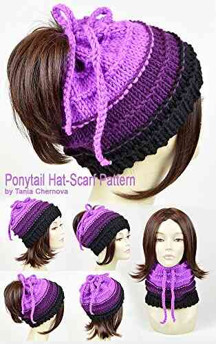 Ursula Hat Pattern Knitting Pattern Ponytail Hat Little Mermaid Witch Disney Hat Scarf Pattern Ursula Octopus Hat Ponytail Beanie Ursula Tentacle Hat Disney Beanie Tentacle Beanie Ponytail Hole Hat
