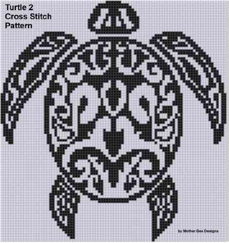 Turtle 2 Cross Stitch Pattern Mother Bee Designs