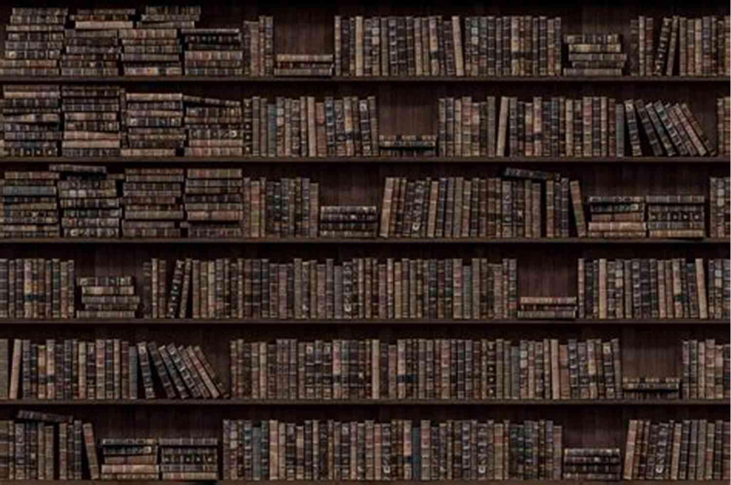 Classic Library With Bookshelves Filled With Various Books Oakshot Complete Works Of Jules Verne (Illustrated/Inline Footnotes) (Classics 20)