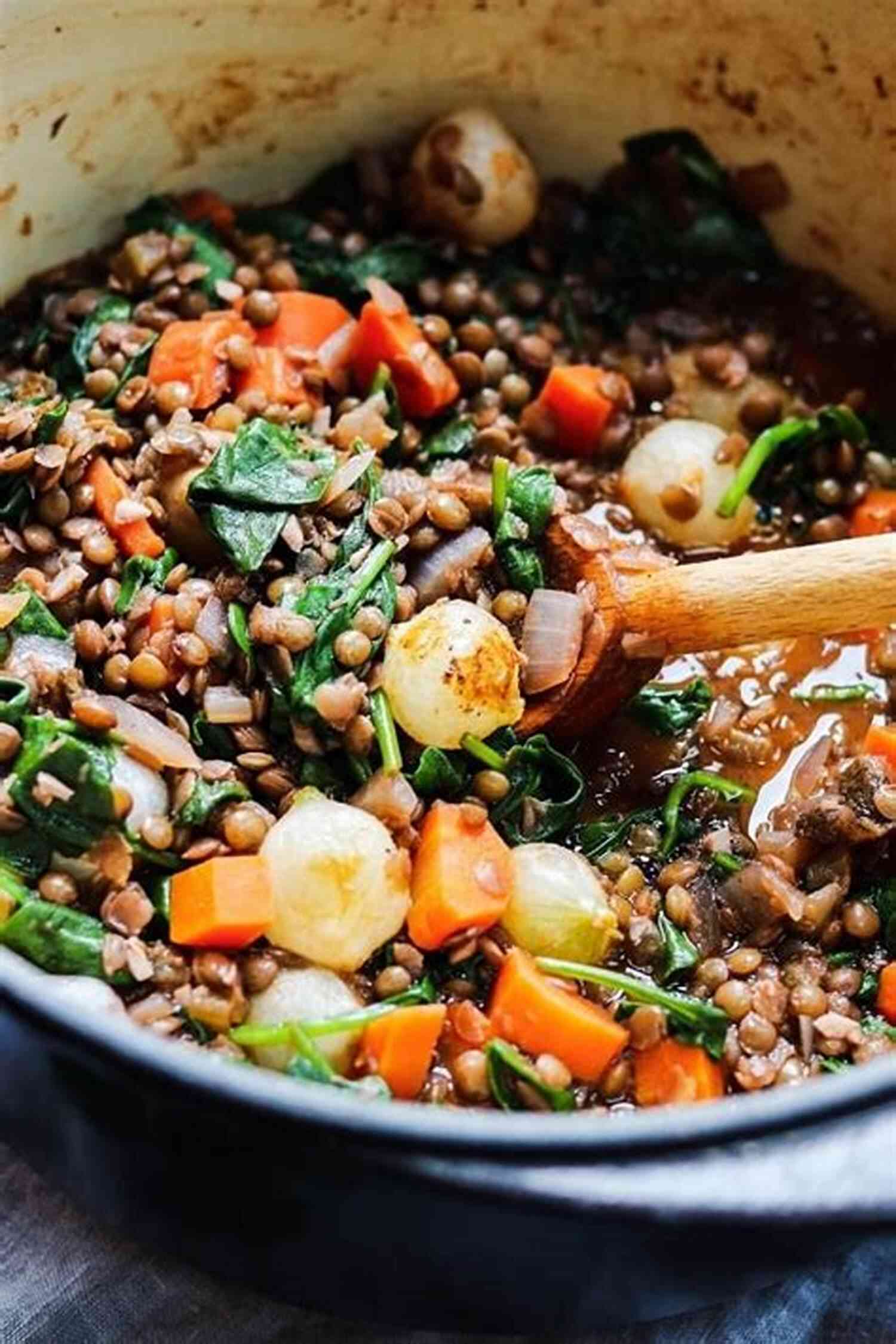 Delicious Creamy Lentil Stew With Carrots, Celery, And Spinach Plant Based Meal Prep: Simple Make Ahead Recipes For Vegan Gluten Free Comfort Food