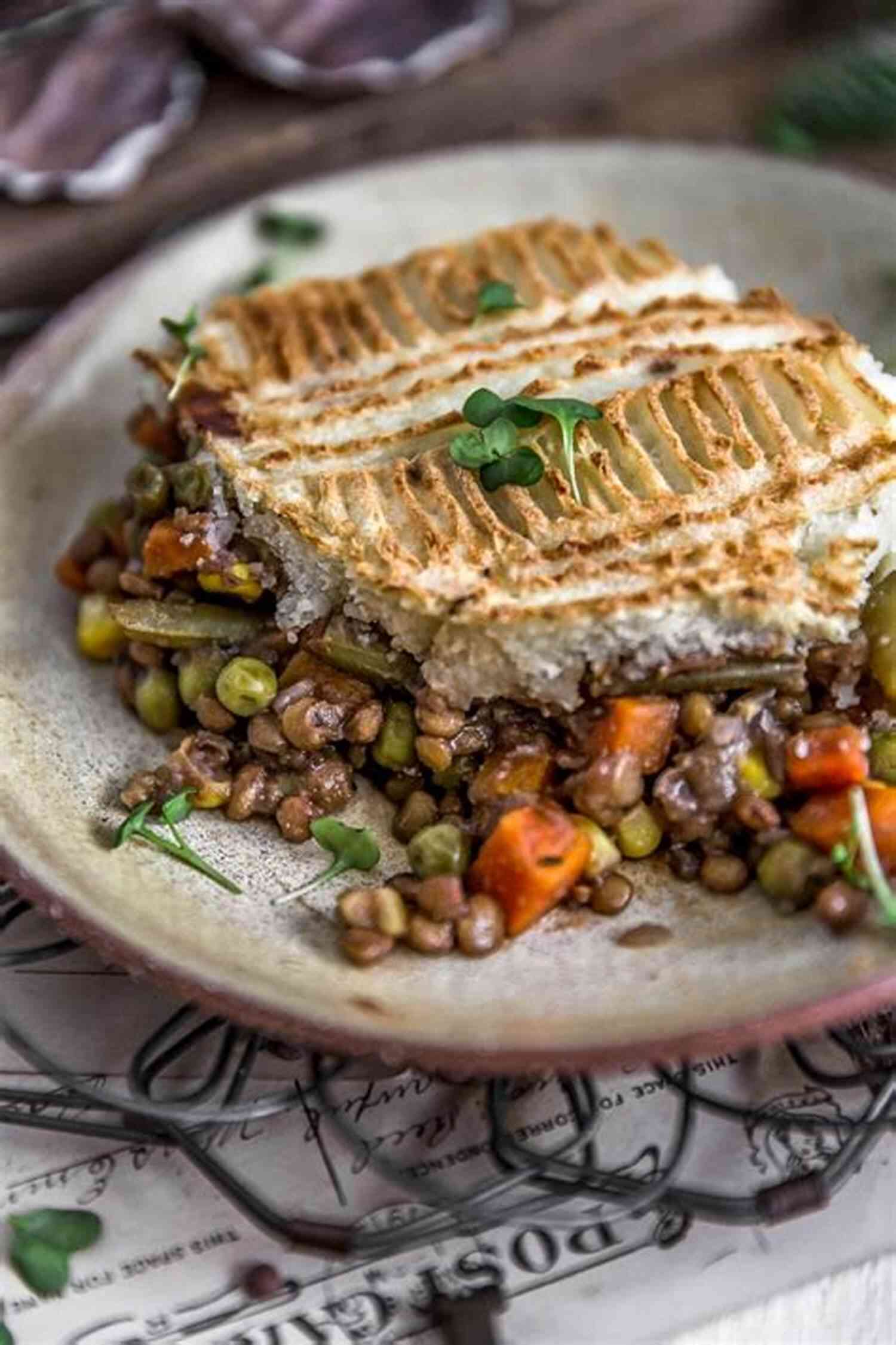 Hearty Vegan Lentil Shepherd's Pie Plant Based Meal Prep: Simple Make Ahead Recipes For Vegan Gluten Free Comfort Food