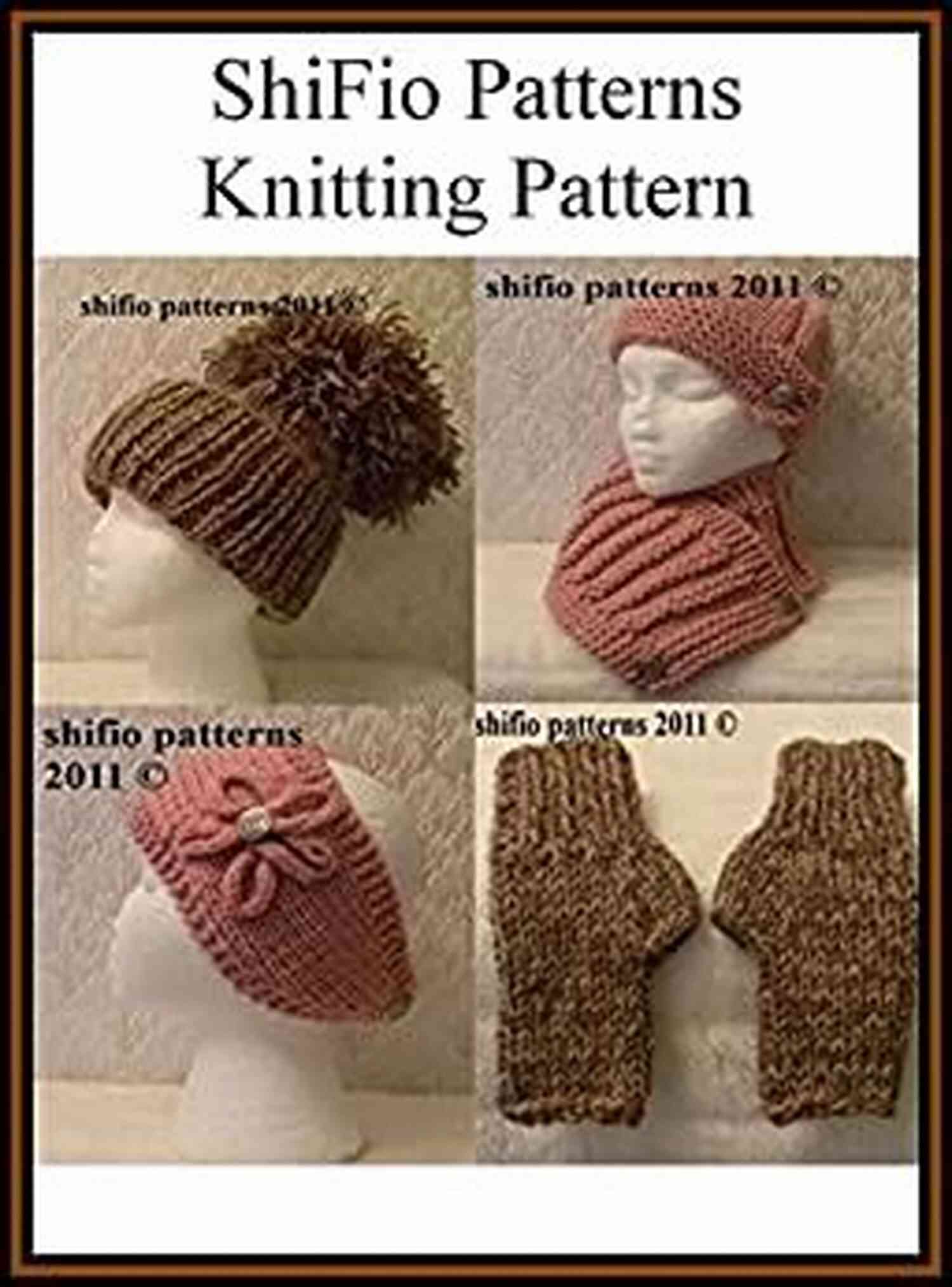 Knitting Pattern KP197 Hat, Scarf, Mitts, And Headband Knitting Pattern KP197 Hat Scarf Mitts And Headband