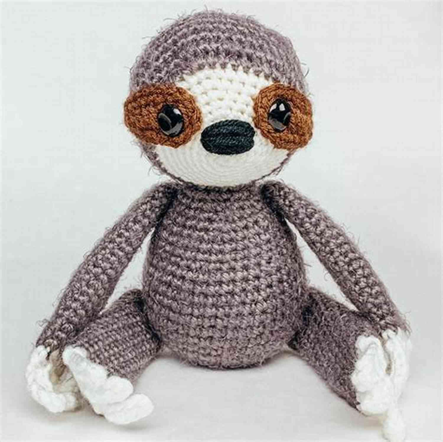 Learn How To Crochet A Cute Sloth Amigurumi Toy With This Easy Pattern By Amy Gaines Sloth Crochet Pattern Amy Gaines