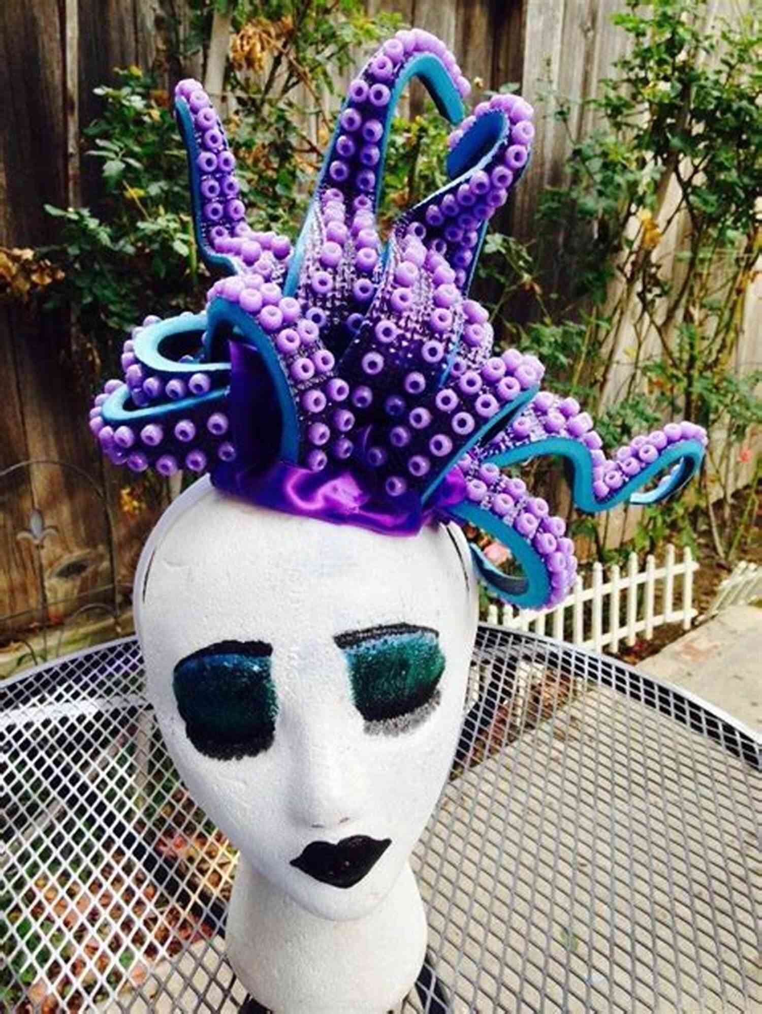Little Mermaid Ursula Inspired Hat Ursula Hat Pattern Knitting Pattern Ponytail Hat Little Mermaid Witch Disney Hat Scarf Pattern Ursula Octopus Hat Ponytail Beanie Ursula Tentacle Hat Disney Beanie Tentacle Beanie Ponytail Hole Hat