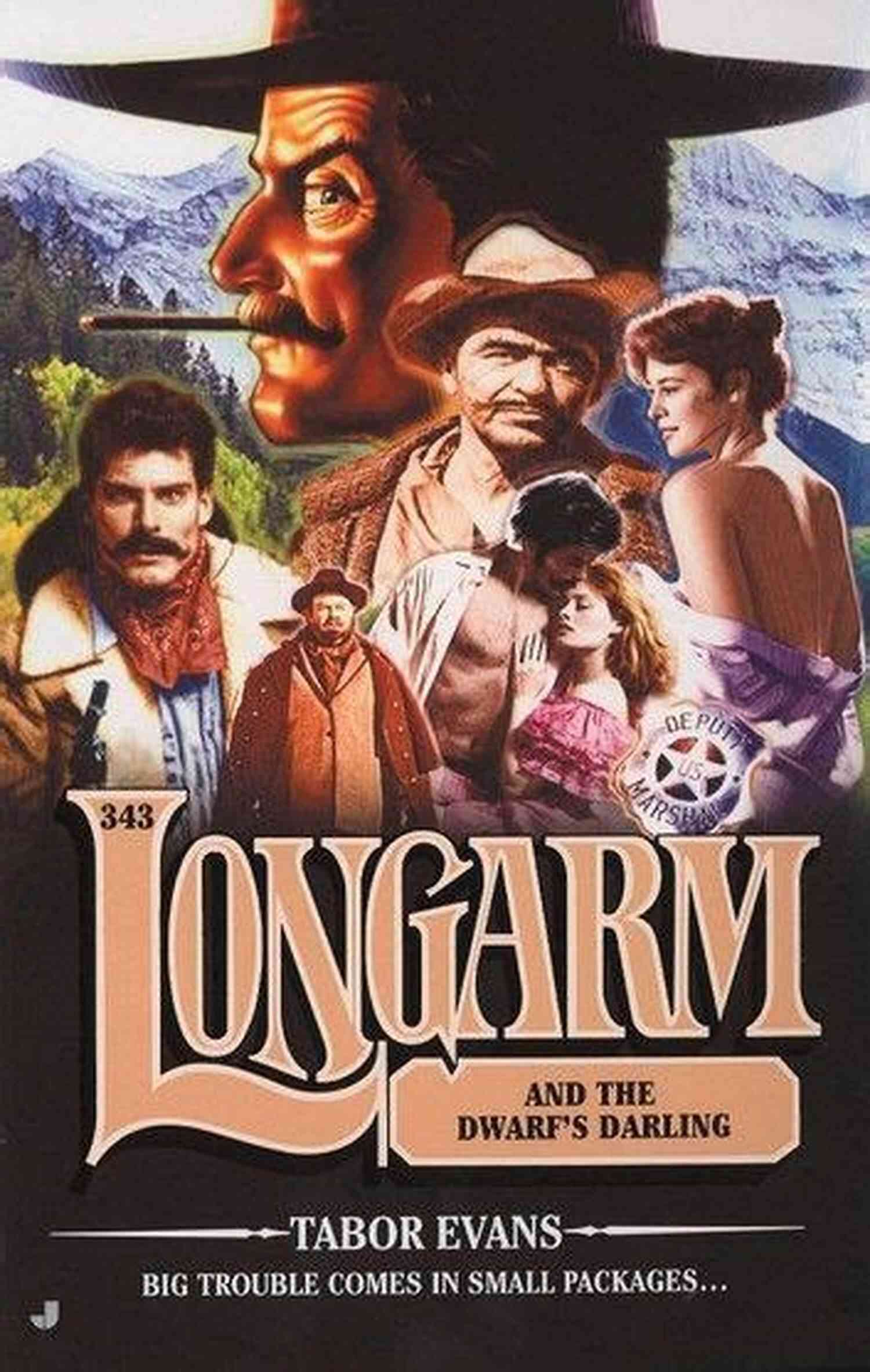 Longarm 343 Longarm And The Dwarf Darling Book Cover By T.T. Flynn Longarm 343: Longarm And The Dwarf S Darling