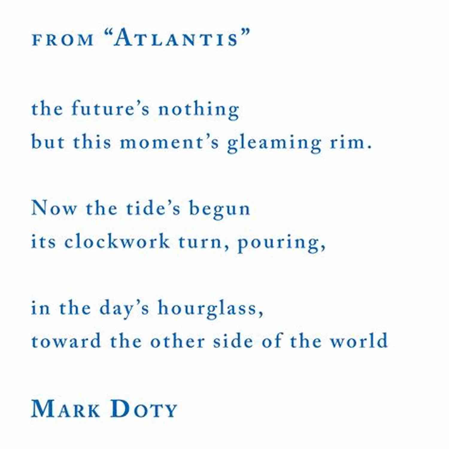 Mark Doty The Poet Who Unleashes The Power Of Atlantis Atlantis: Poems By Mark Doty