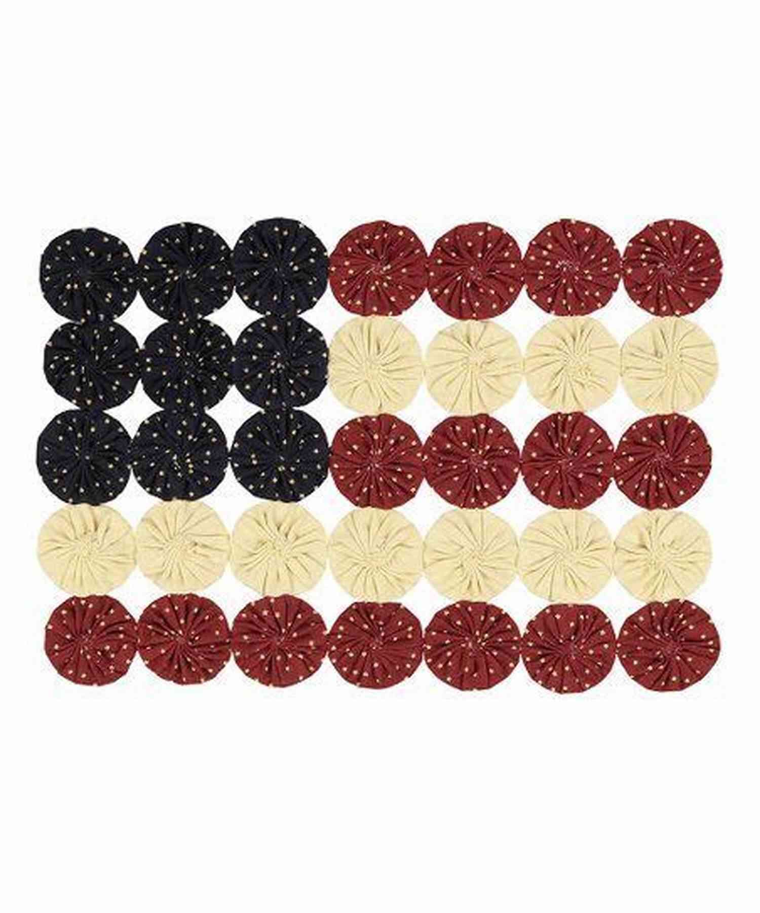 Quilt Pattern Yo Yo Flags A Beautiful And Colorful Home Decor Craft Quilt Pattern Yo Yo Flags